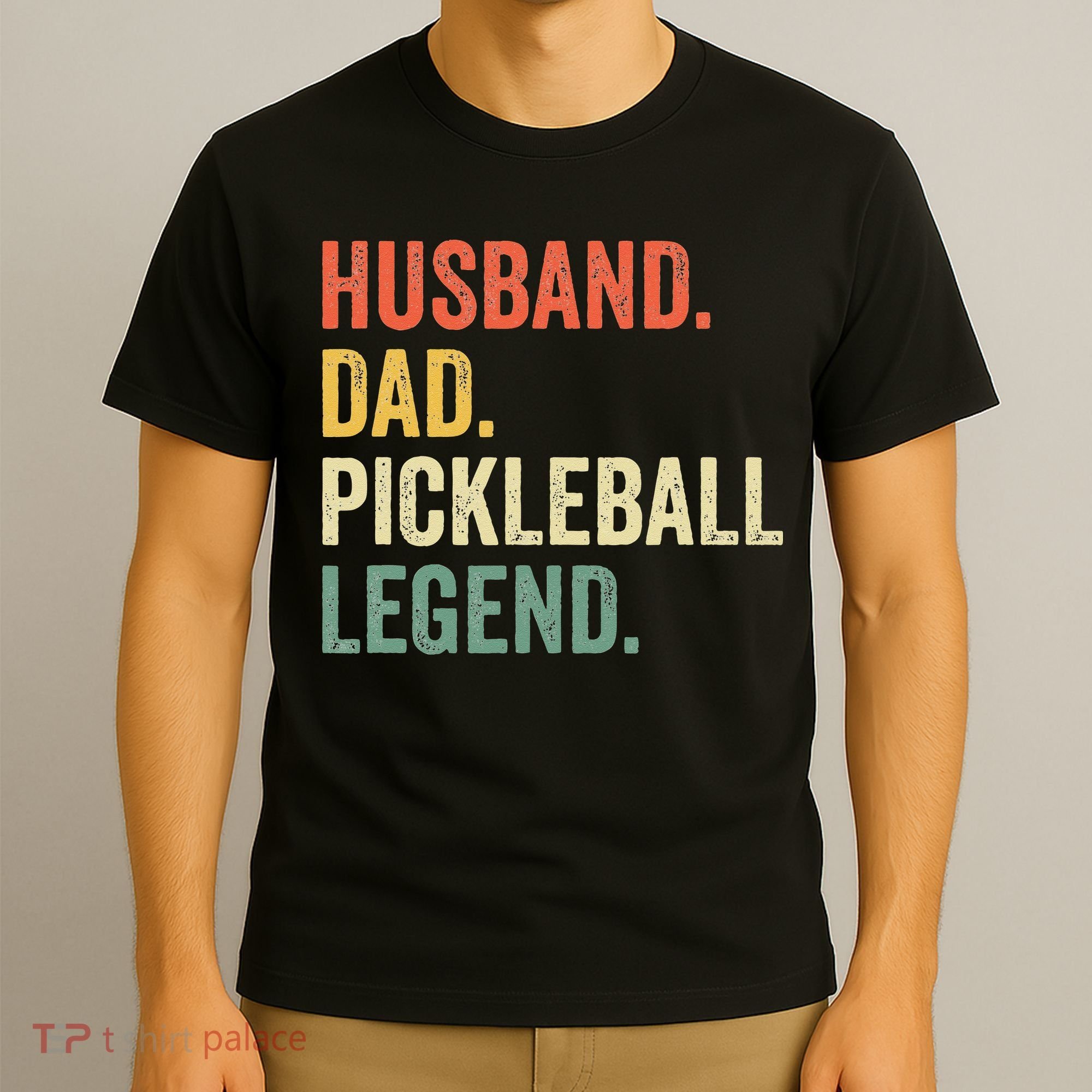 Pickleball Funny Husband Dad Legend Vintage Fathers Day T-Shirt