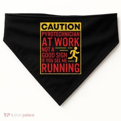 Pyrotechnician Funny Humorous Pyro Technician USA-Made Doggie Bandana