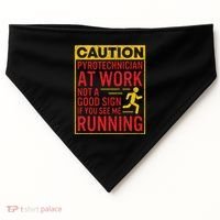 Pyrotechnician Funny Humorous Pyro Technician USA-Made Doggie Bandana thumb 0
