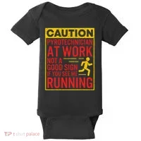 Pyrotechnician Funny Humorous Pyro Technician Baby Bodysuit thumb 0