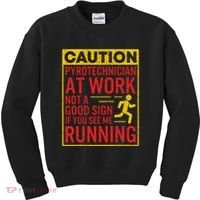 Pyrotechnician Funny Humorous Pyro Technician Kids Sweatshirt thumb 0