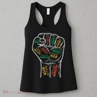 Power Fist Hand Inspiring Black Leaders Black History Women's Tank Top thumb 3