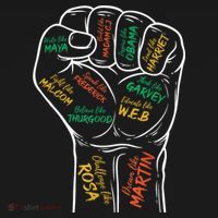 Power Fist Hand Inspiring Black Leaders Black History Tank Top thumb 6