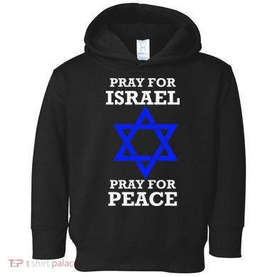 Pray For Israel Peace vintage isreal pride Toddler Hoodie