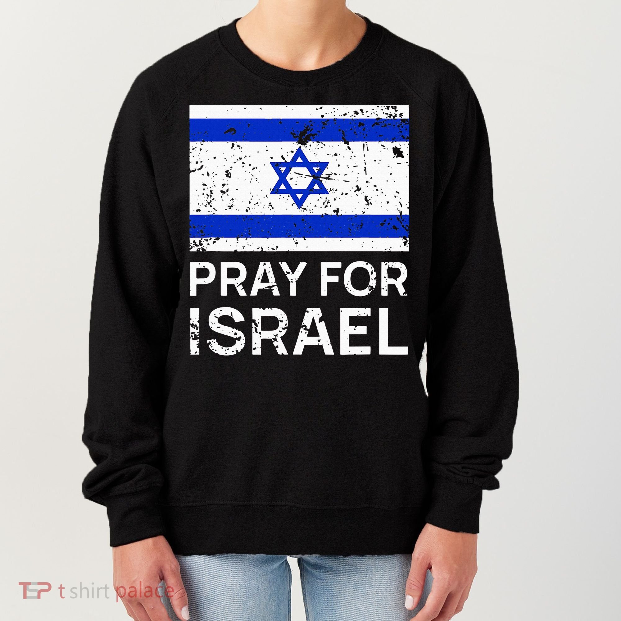 Pray for Israel 2021 Praying for Israeli Flag Women's Sweatshirt