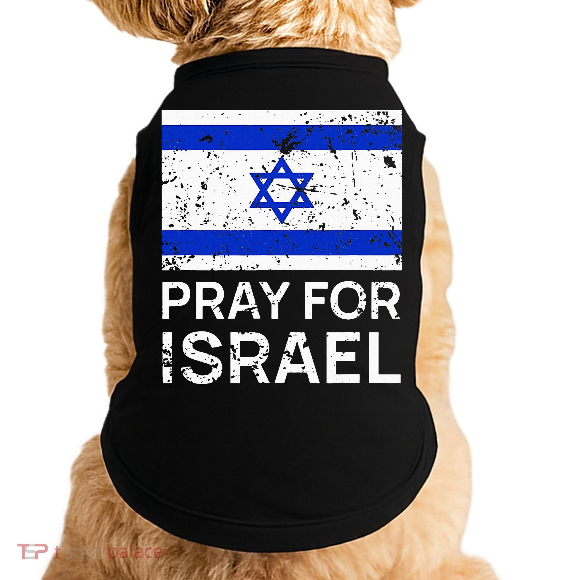 Pray for Israel 2021 Praying for Israeli Flag Doggie Tank