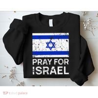 Pray for Israel 2021 Praying for Israeli Flag Sweatshirt thumb 2