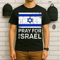 Pray for Israel 2021 Praying for Israeli Flag T-Shirt thumb 6