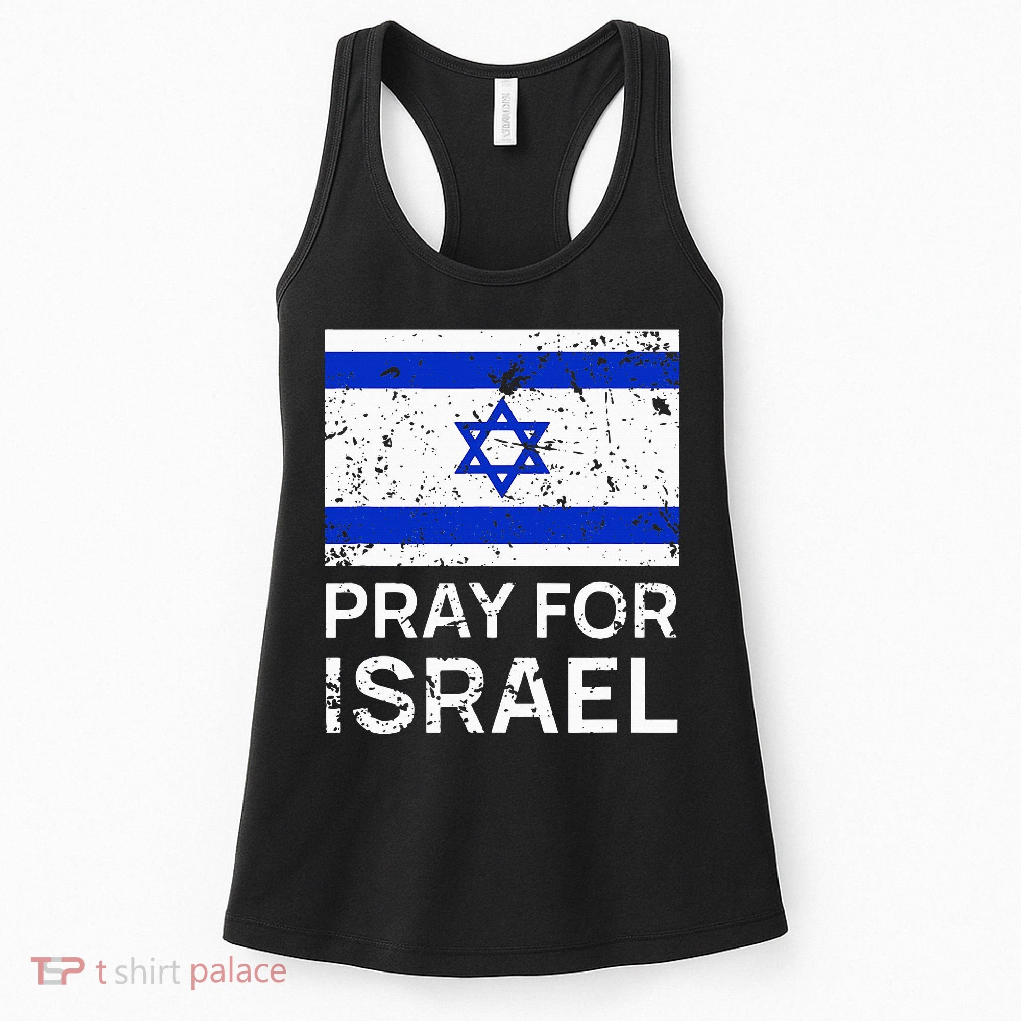 Pray for Israel 2021 Praying for Israeli Flag Women's Tank Top