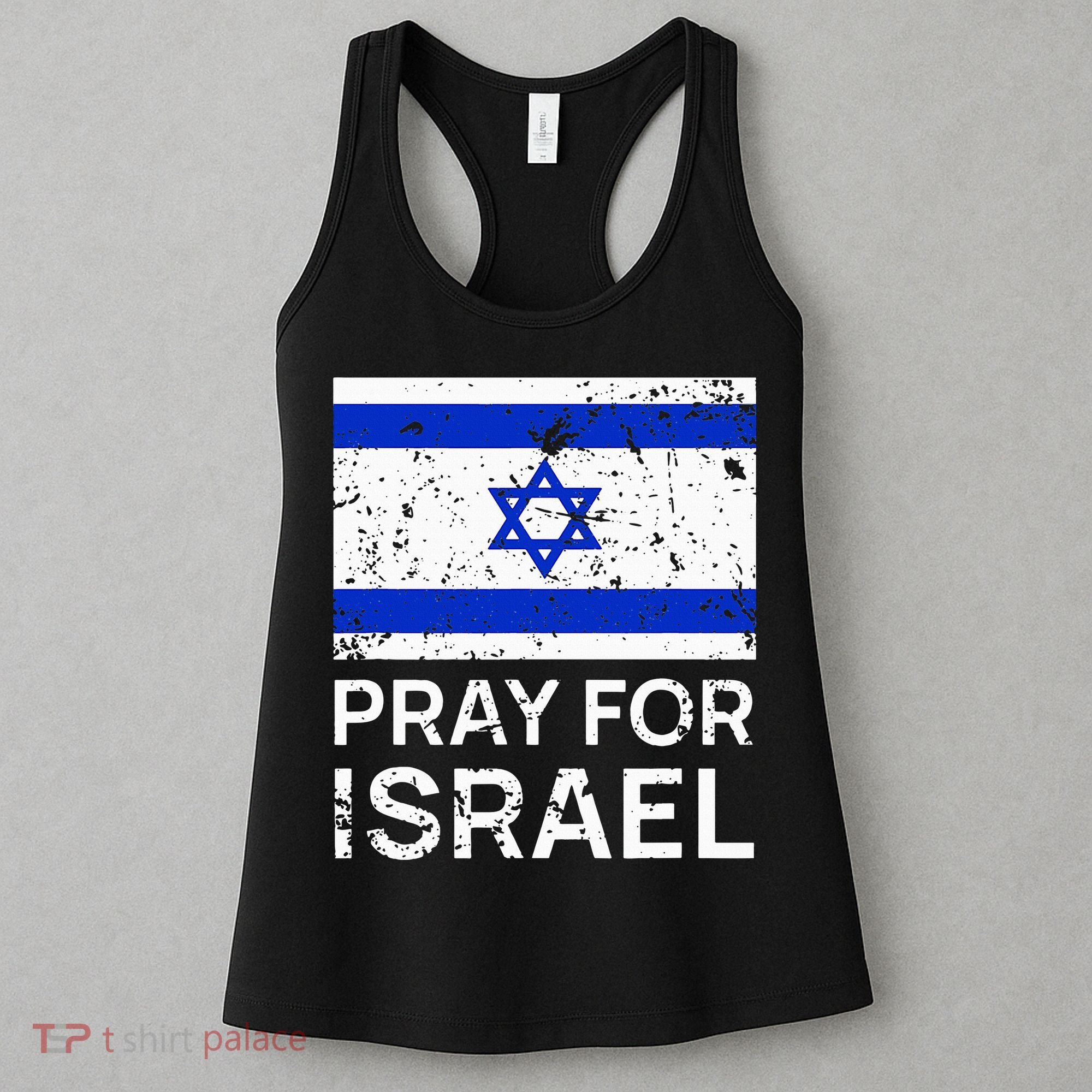 Pray for Israel 2021 Praying for Israeli Flag Women's Tank Top