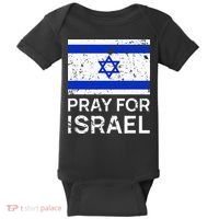 Pray for Israel 2021 Praying for Israeli Flag Baby Bodysuit thumb 0