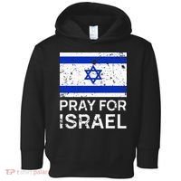 Pray for Israel 2021 Praying for Israeli Flag Toddler Hoodie thumb 0