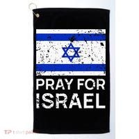 Pray for Israel 2021 Praying for Israeli Flag Golf Towel thumb 0