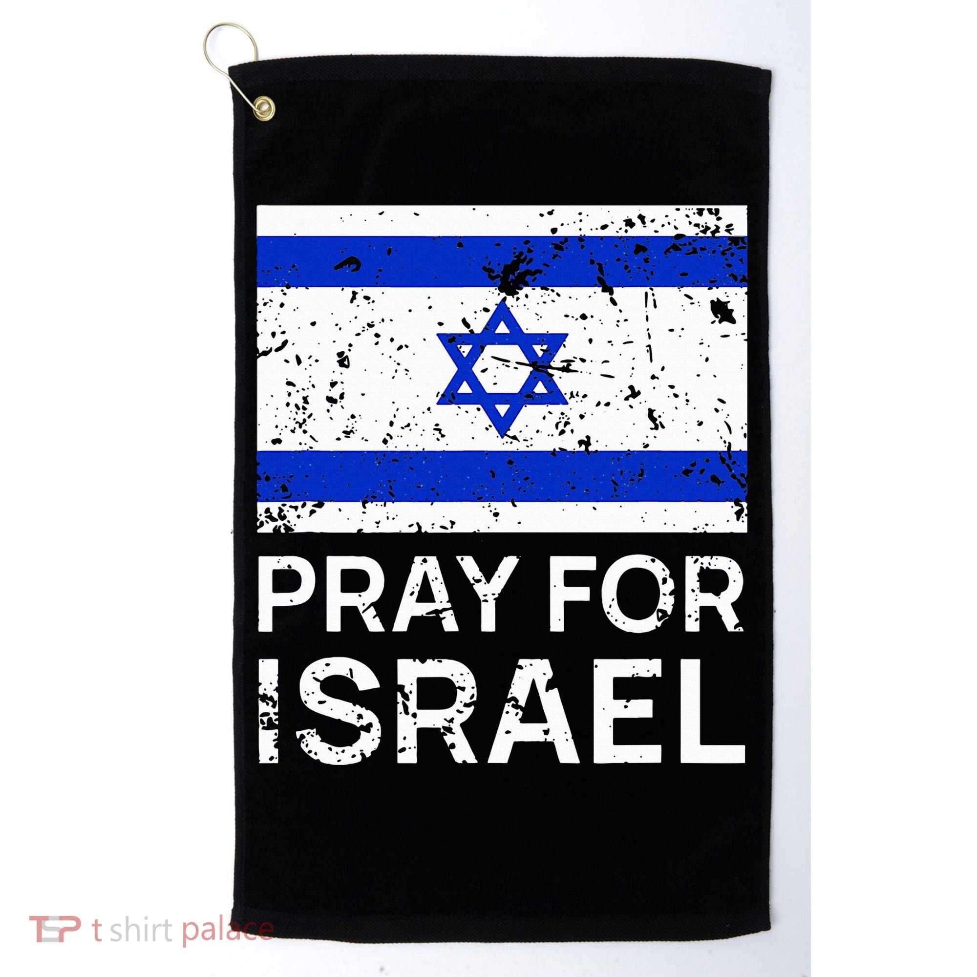 Pray for Israel 2021 Praying for Israeli Flag Golf Towel