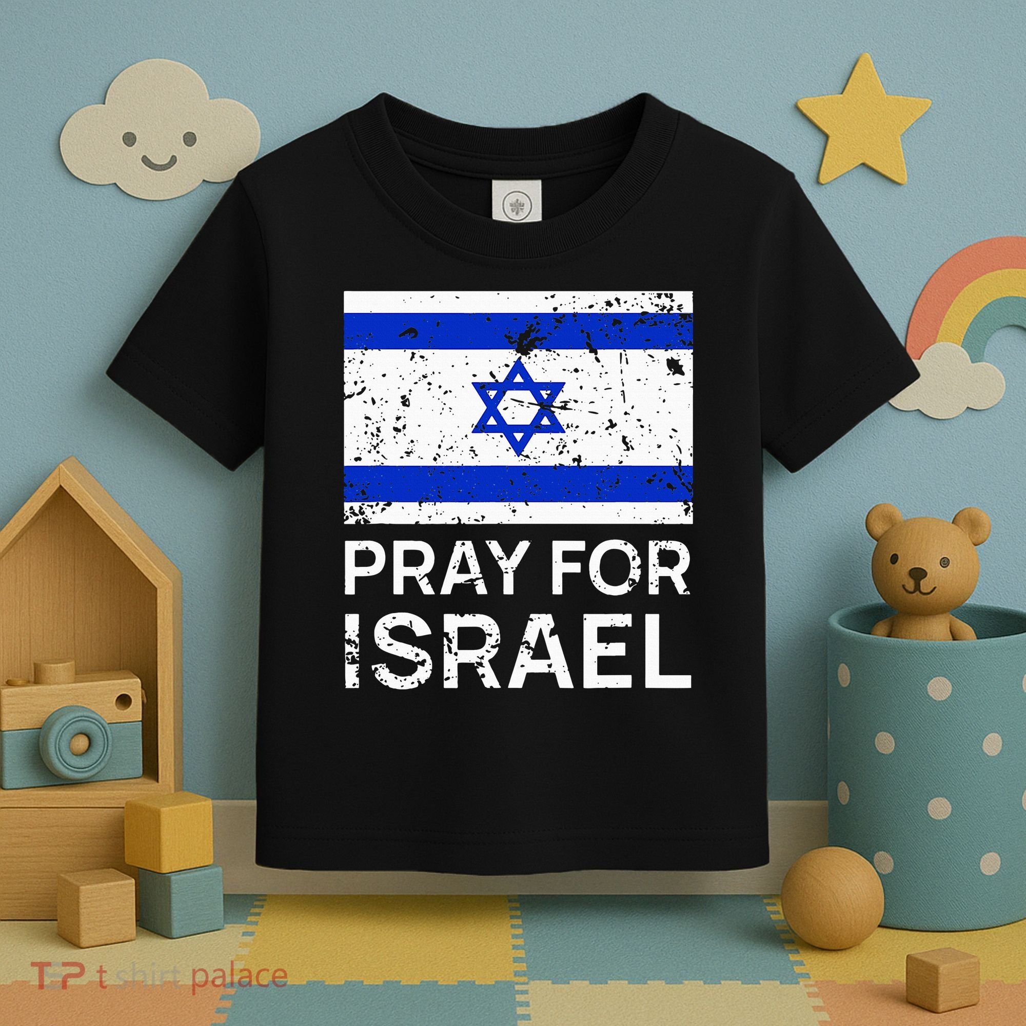 Pray for Israel 2021 Praying for Israeli Flag Toddler T-Shirt