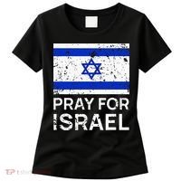 Pray for Israel 2021 Praying for Israeli Flag Women's T-Shirt thumb 0