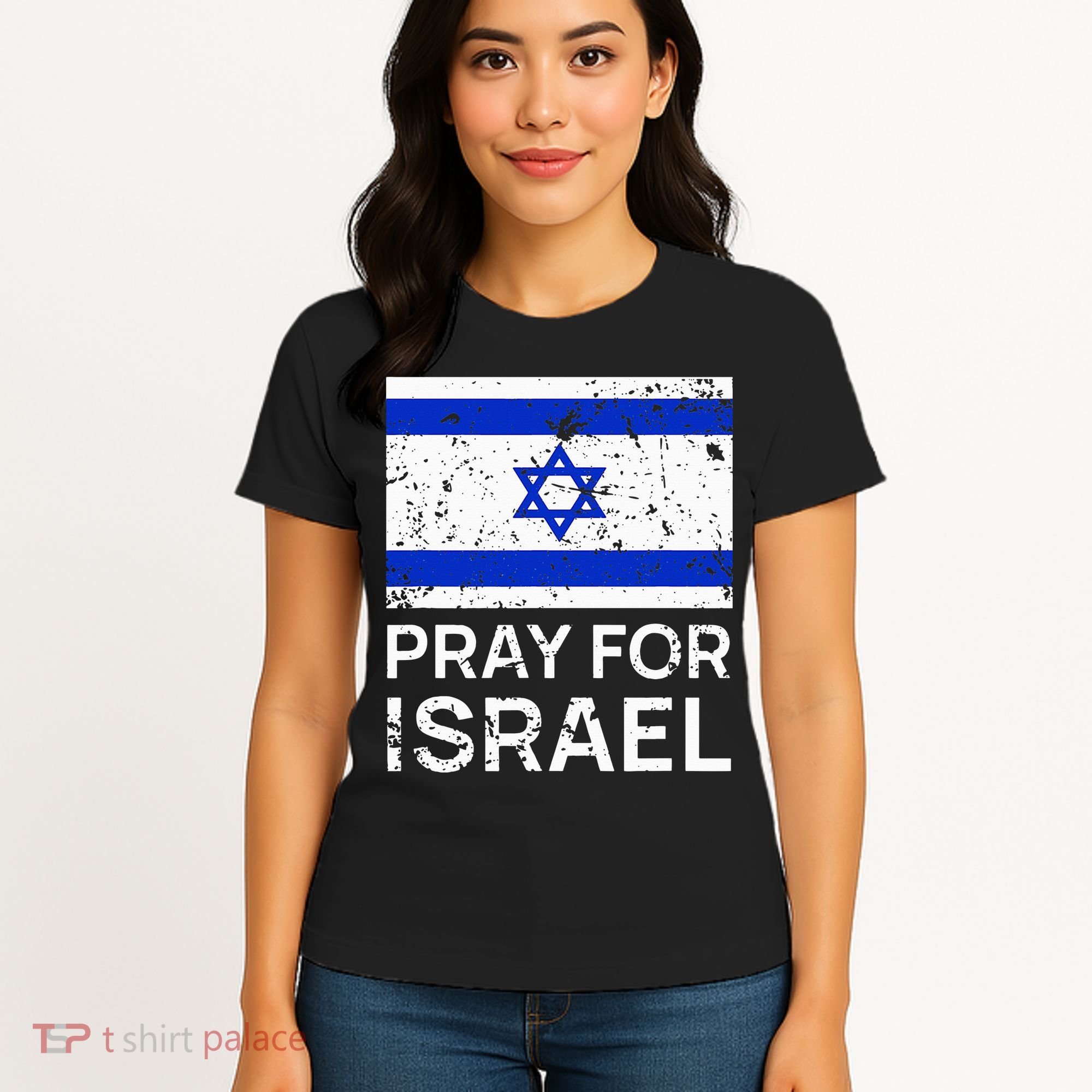Pray for Israel 2021 Praying for Israeli Flag Women's T-Shirt
