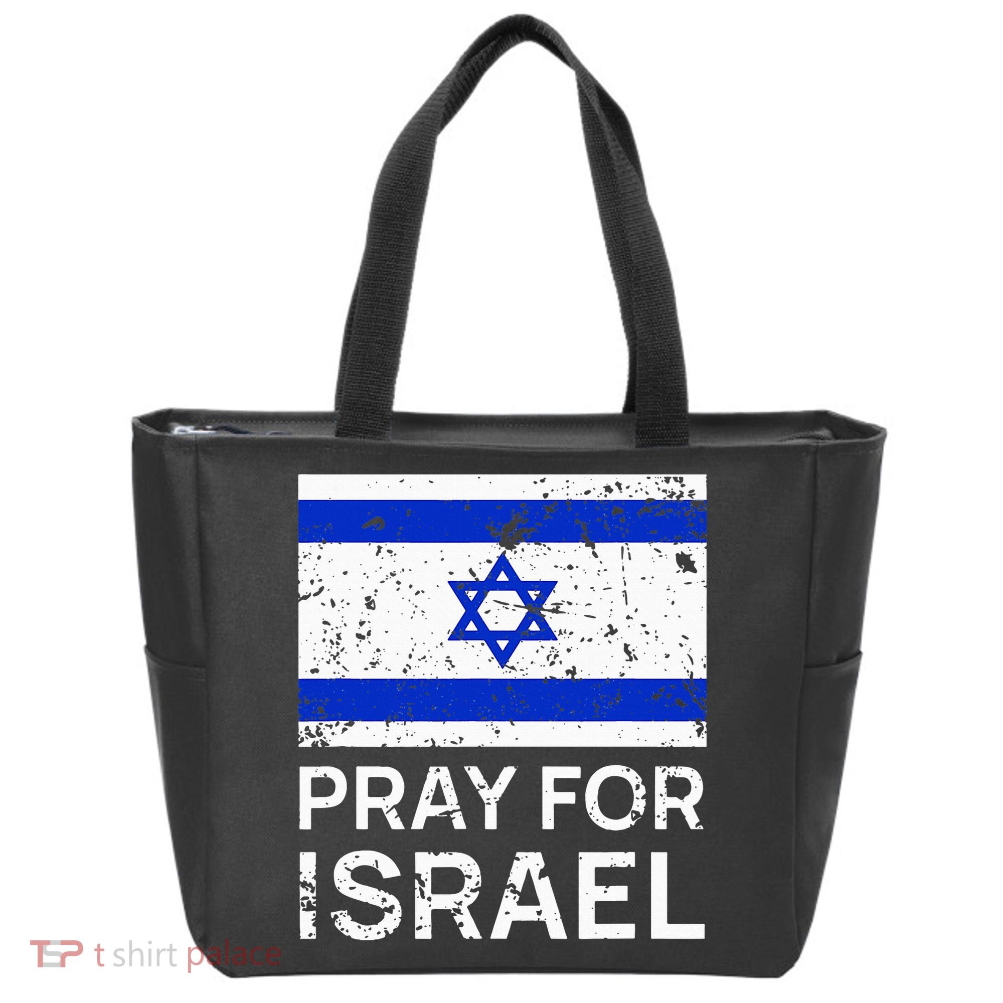 Pray for Israel 2021 Praying for Israeli Flag Tote Bag