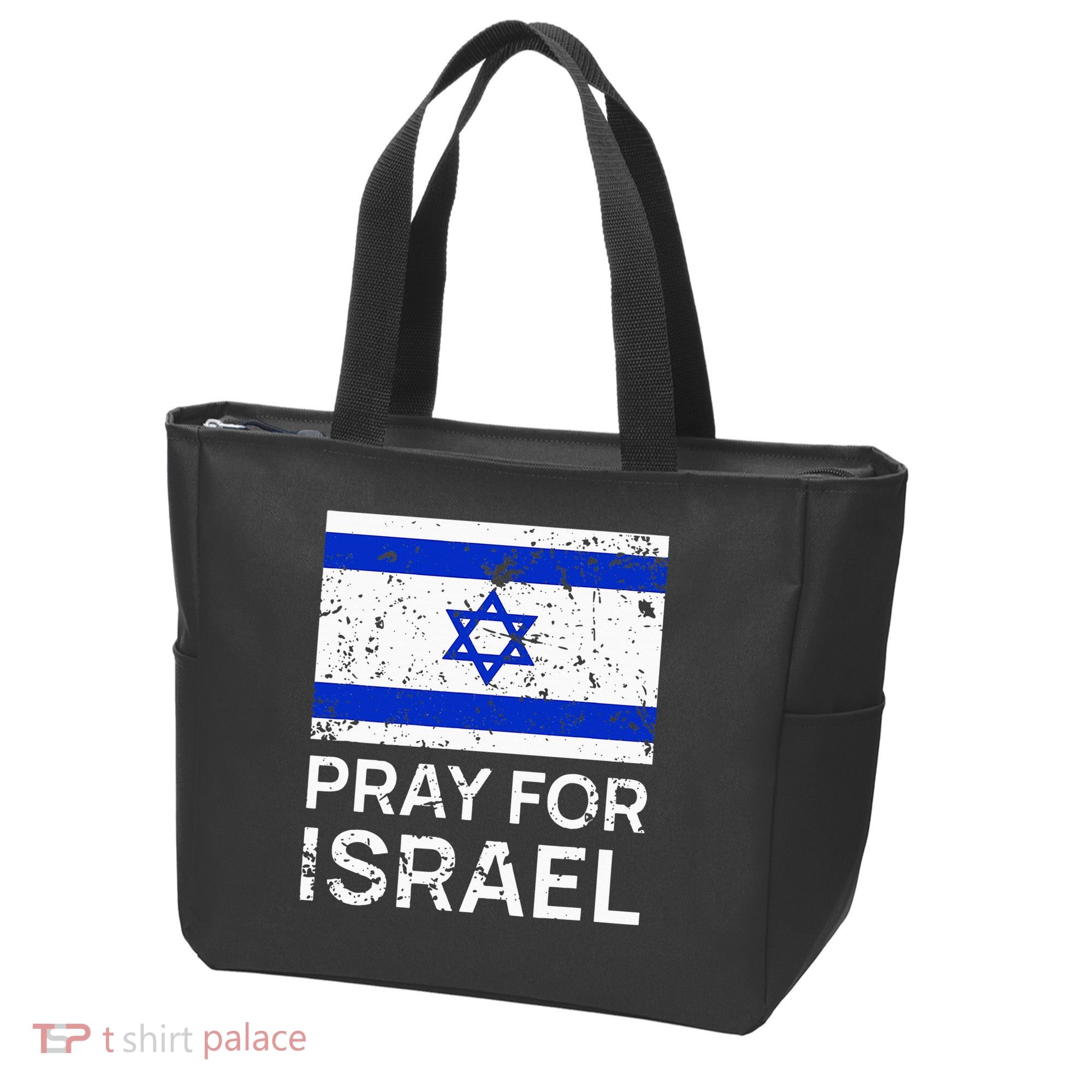 Pray for Israel 2021 Praying for Israeli Flag Tote Bag