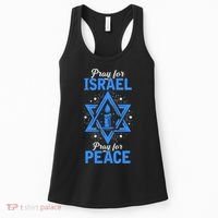 Pray For Israel Jerusalem World Peace Women's Tank Top thumb 0