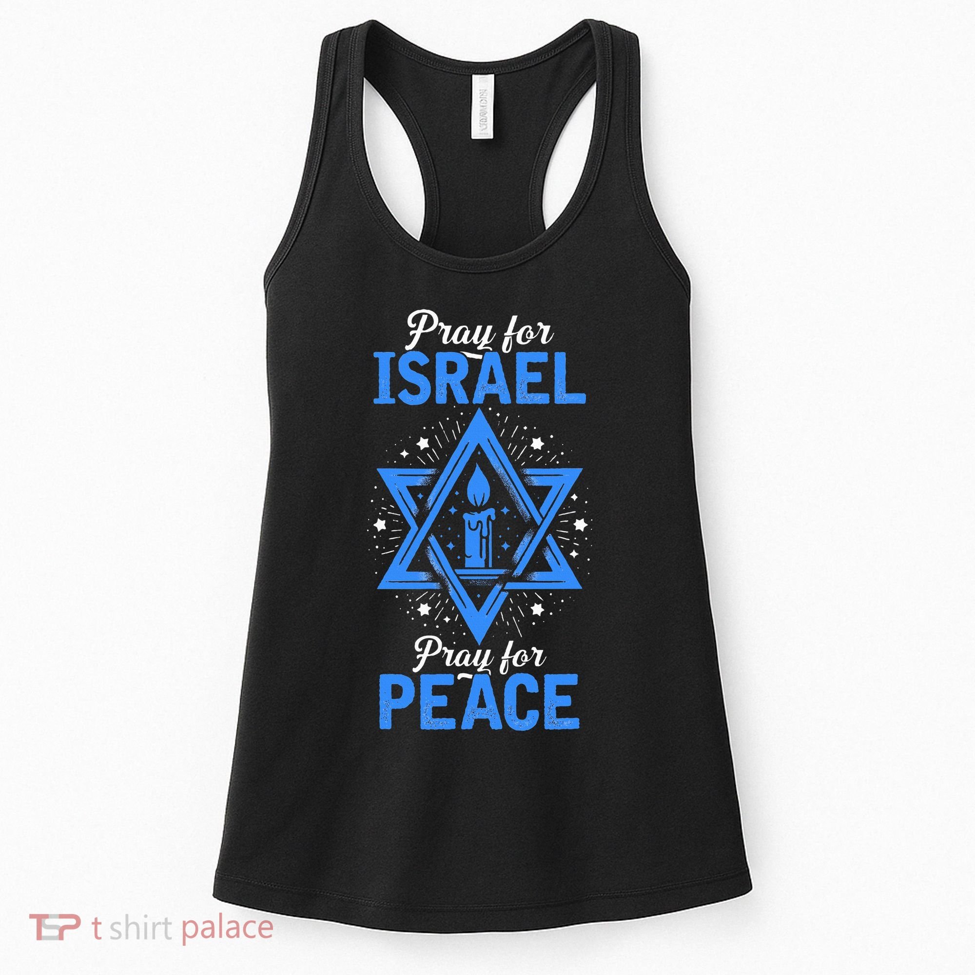 Pray For Israel Jerusalem World Peace Women's Tank Top