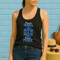Pray For Israel Jerusalem World Peace Women's Tank Top thumb 2