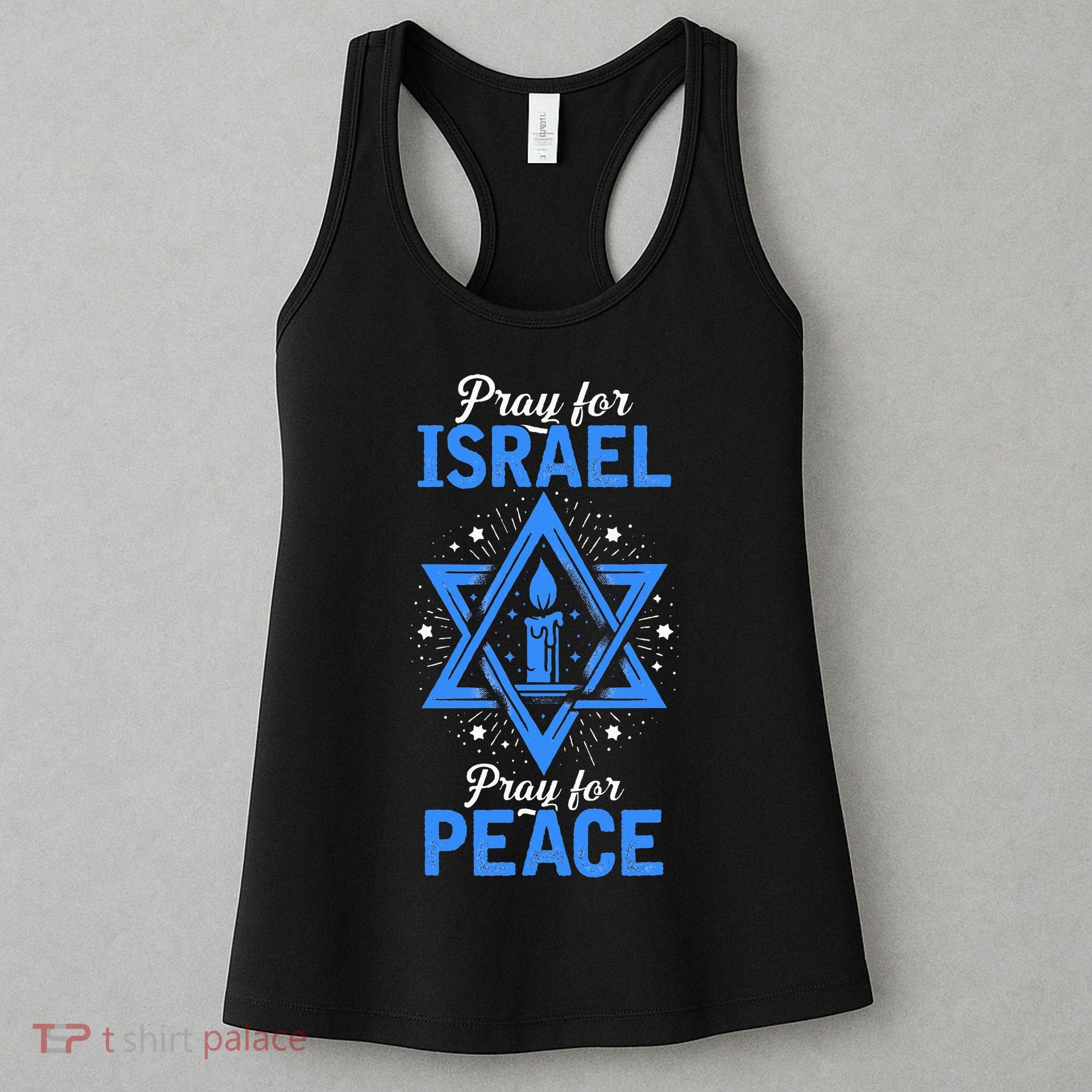 Pray For Israel Jerusalem World Peace Women's Tank Top