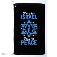 Pray For Israel Jerusalem World Peace Golf Towel thumb 0