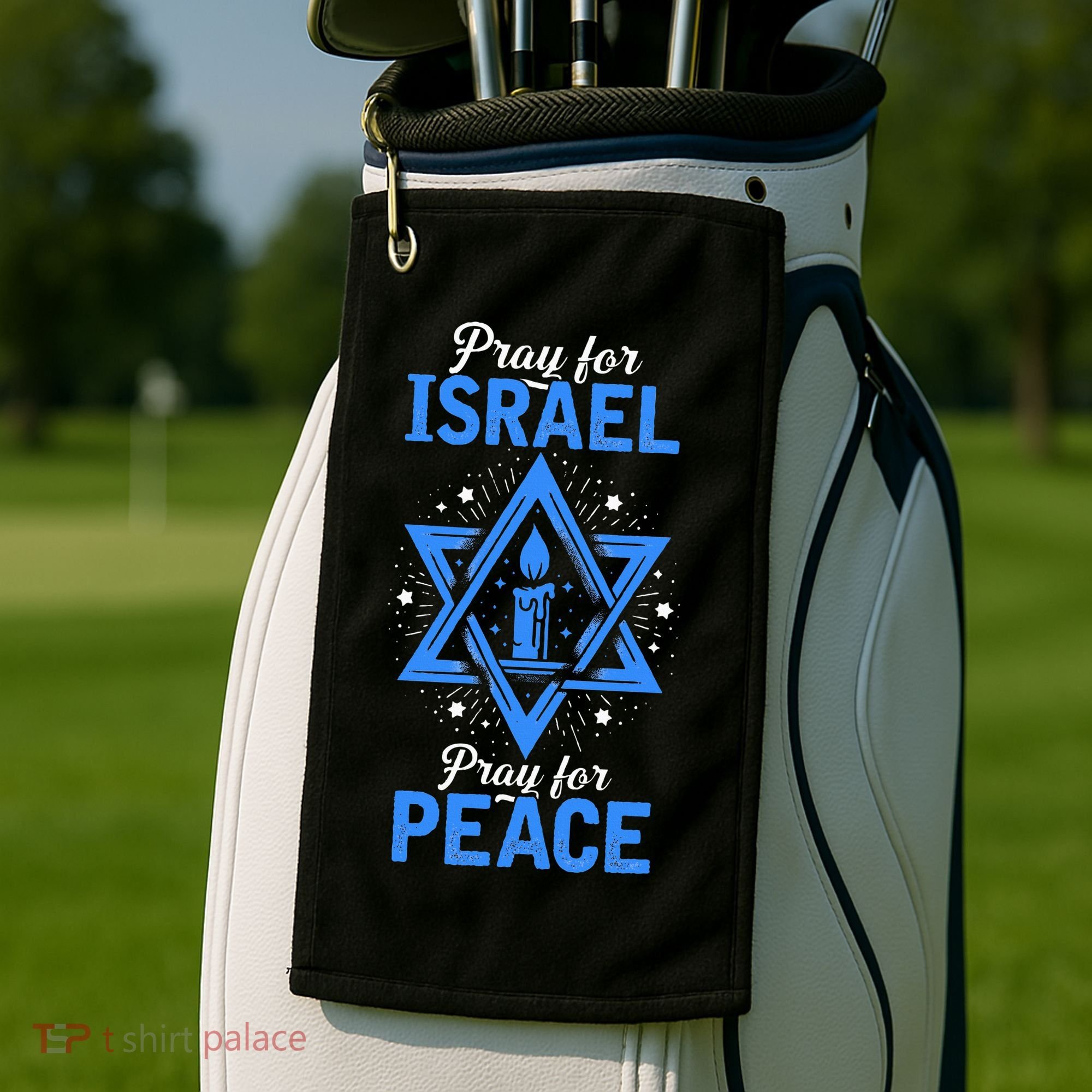 Pray For Israel Jerusalem World Peace Golf Towel
