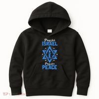 Pray For Israel Jerusalem World Peace Kids Hoodie thumb 0