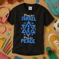 Pray For Israel Jerusalem World Peace Kids T-Shirt thumb 3