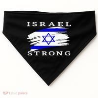 Pray For Israel Israel Strong USA-Made Doggie Bandana thumb 0
