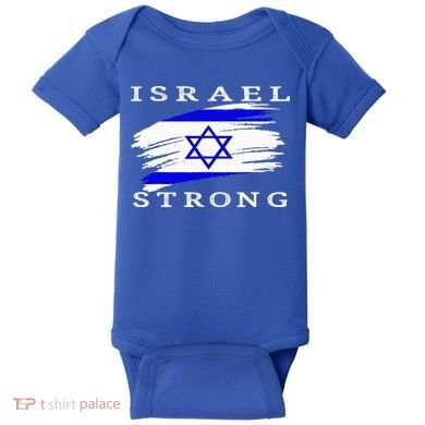 Pray For Israel Israel Strong Baby Bodysuit