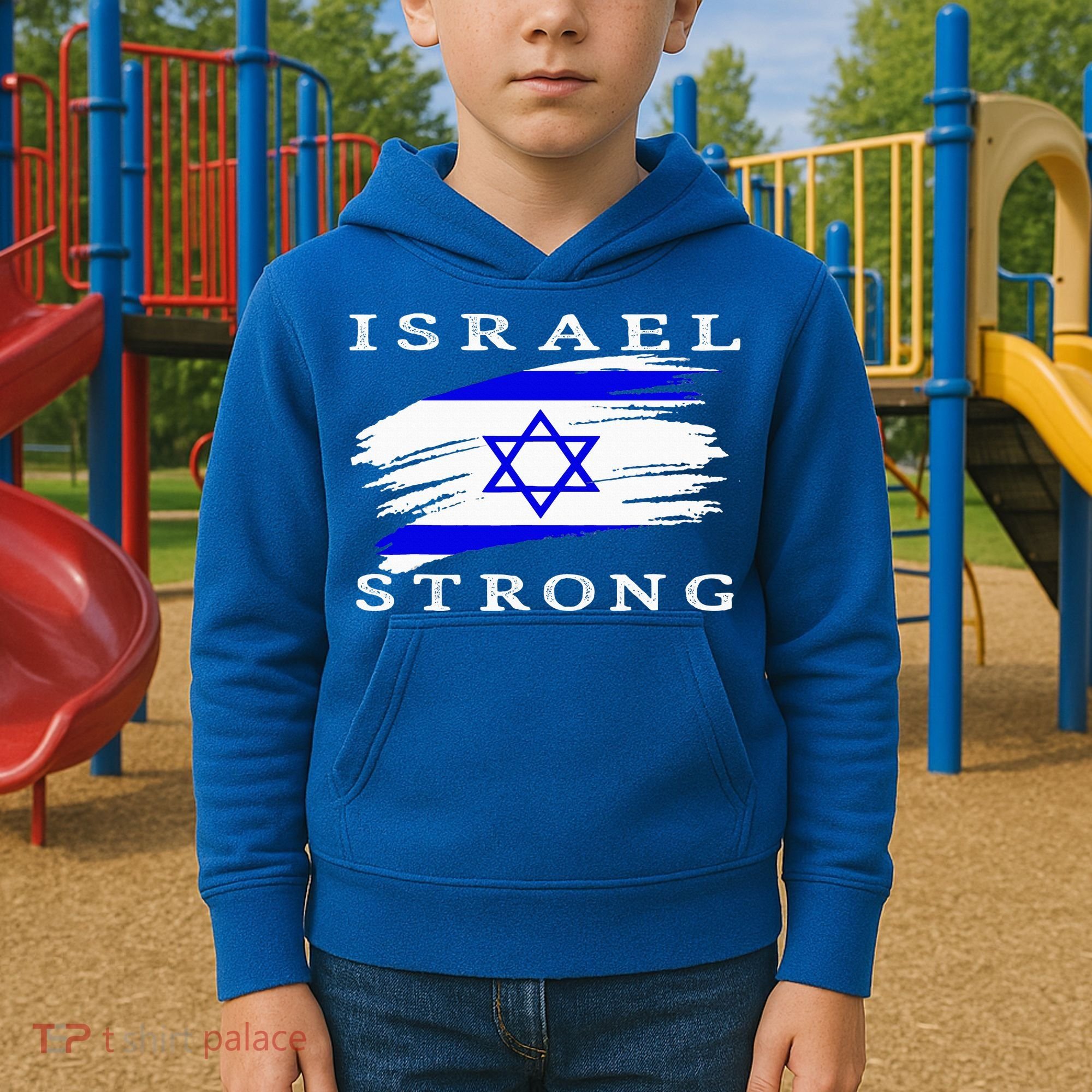 Pray For Israel Israel Strong Kids Hoodie