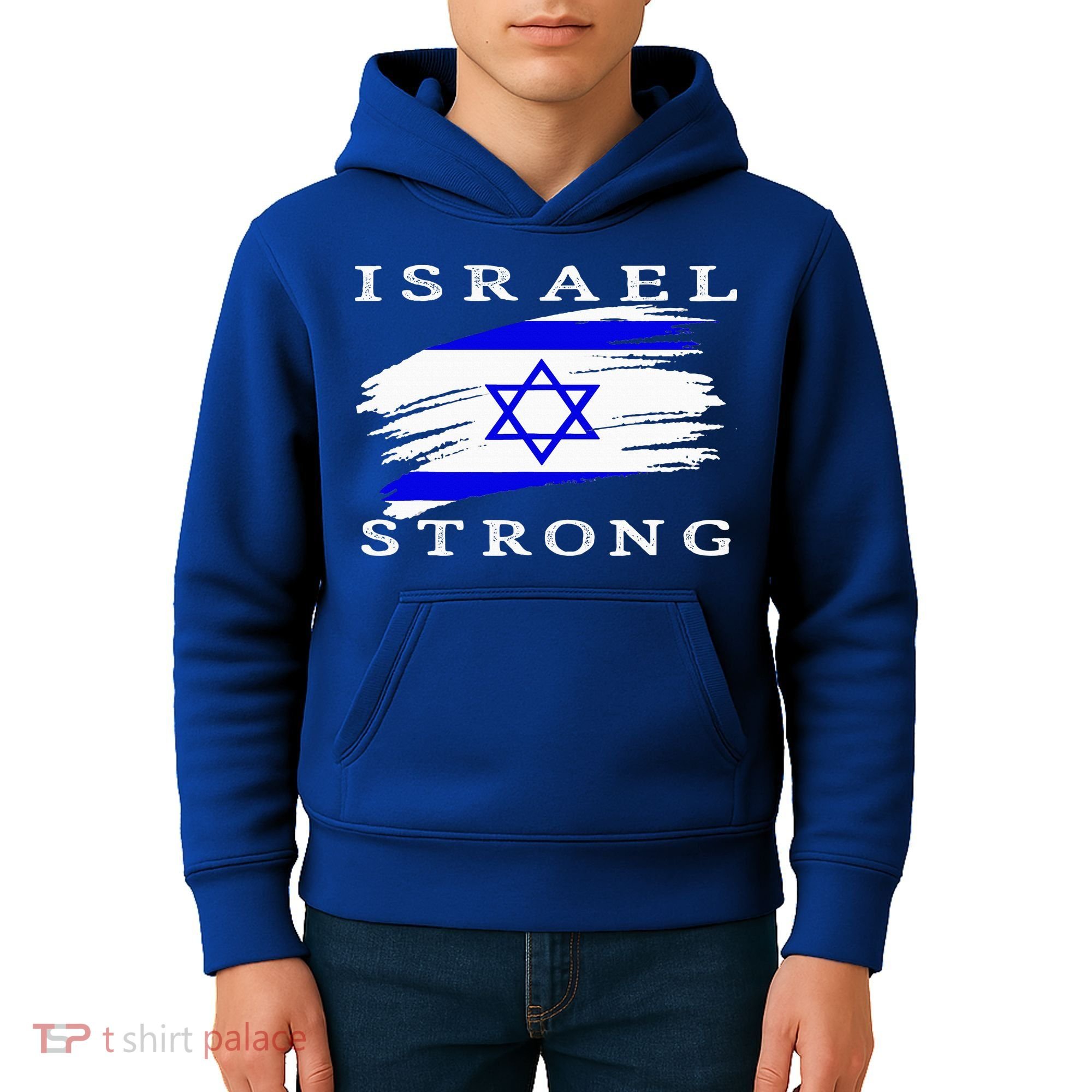 Pray For Israel Israel Strong Kids Hoodie