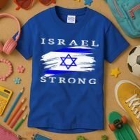 Pray For Israel Israel Strong Kids T-Shirt thumb 3