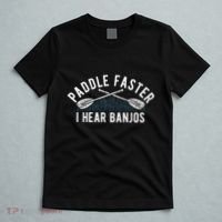 Paddle Faster I Hear Banjos Funny Banjo Joke Kayak Paddling T-Shirt thumb 5