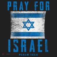 Pray for Israel Psalm 122 6 Israel Flag Women's Sweatshirt thumb 2