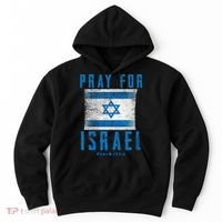 Pray for Israel Psalm 122 6 Israel Flag Hoodie thumb 0