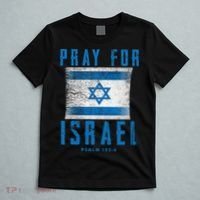 Pray for Israel Psalm 122 6 Israel Flag T-Shirt thumb 5