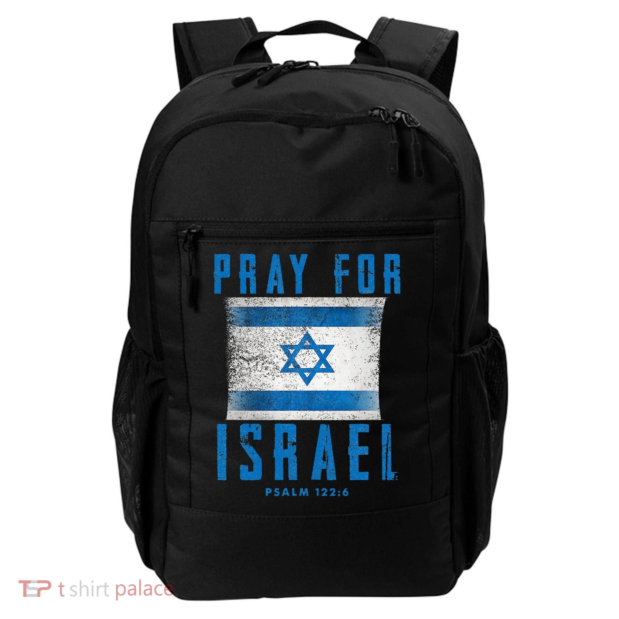Pray for Israel Psalm 122 6 Israel Flag Backpack