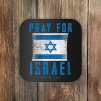 Pray for Israel Psalm 122 6 Israel Flag Coaster thumb 0