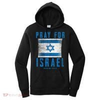 Pray for Israel Psalm 122 6 Israel Flag Women's Hoodie thumb 0