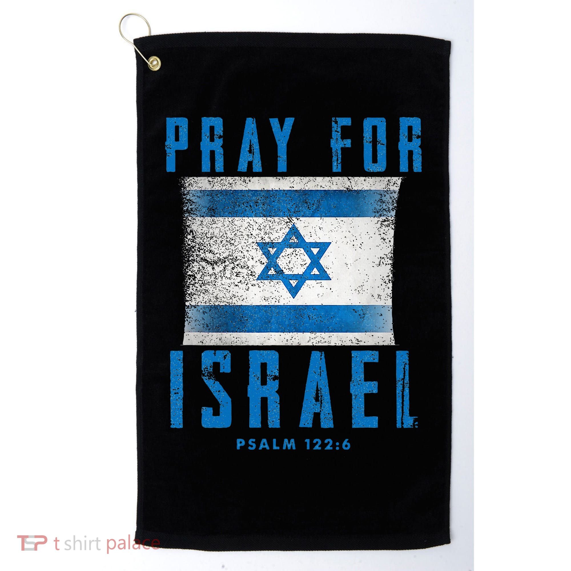 Pray for Israel Psalm 122 6 Israel Flag Golf Towel