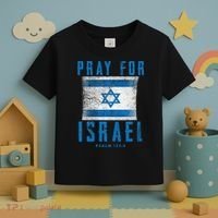 Pray for Israel Psalm 122 6 Israel Flag Toddler T-Shirt thumb 3