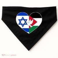 Peace For Israel And Palestine USA-Made Doggie Bandana thumb 0
