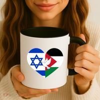 Peace For Israel And Palestine Coffee Mug thumb 3