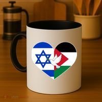 Peace For Israel And Palestine Coffee Mug thumb 4
