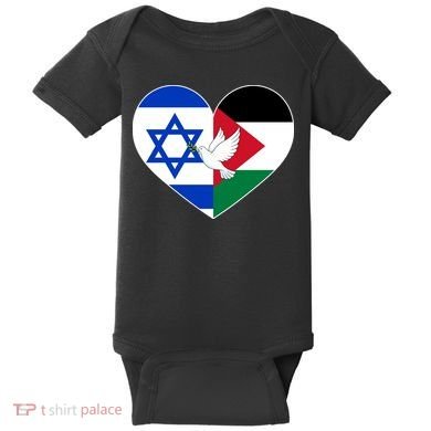Peace For Israel And Palestine Baby Bodysuit