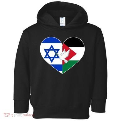 Peace For Israel And Palestine Toddler Hoodie